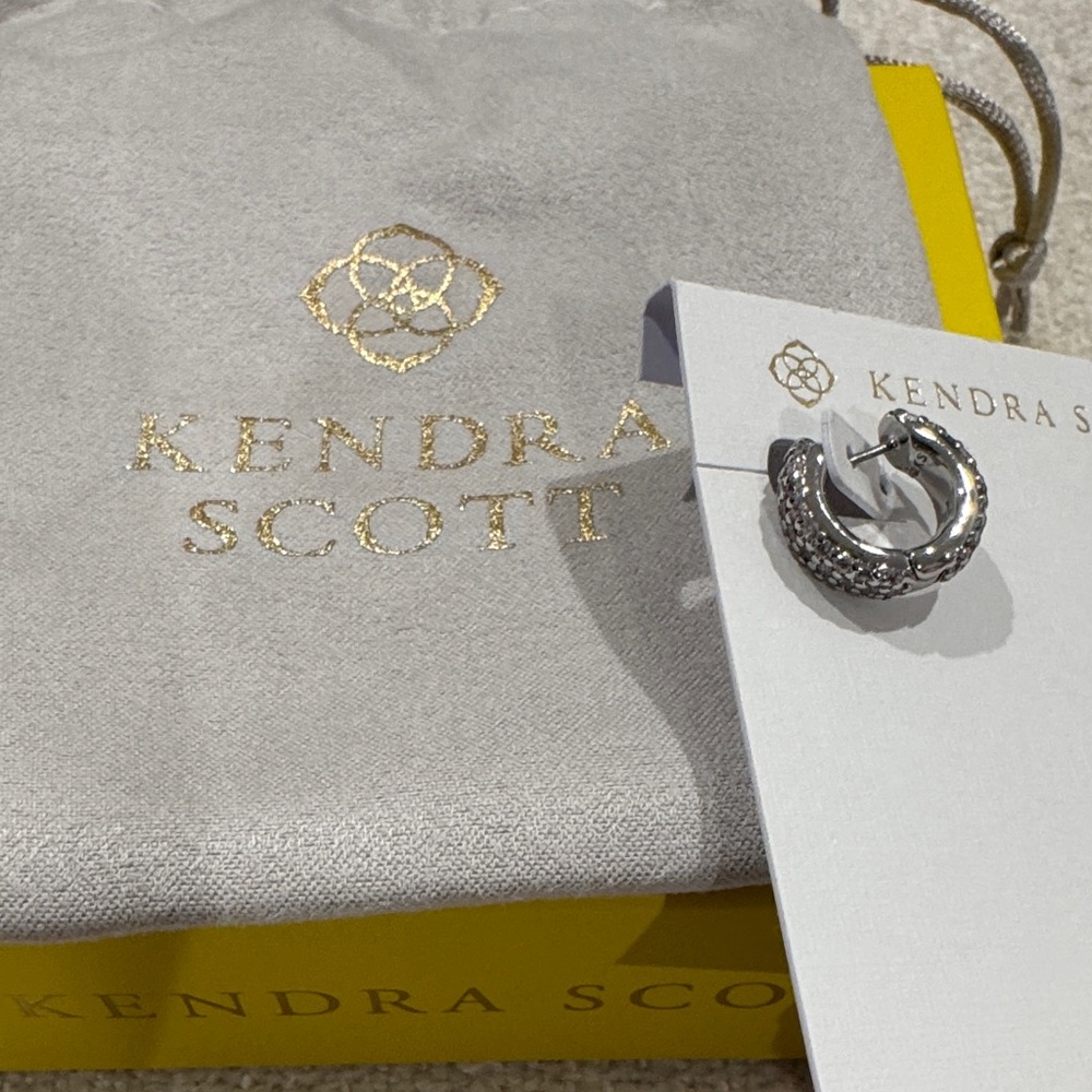 Kendra Scott Textured Silver Earrings